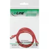 Cabo de rede InLine S/FTP PiMF Cat.6 250M Hz cobre isento de halogéneos vermelho 2m