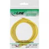 Cabo de rede InLine S/FTP PiMF Cat.6 250M Hz cobre isento de halogéneos amarelo 3m