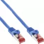 Cabo de rede InLine S/FTP PiMF Cat.6 250M Hz cobre isento de halogéneos azul 2 m