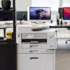Impressora multifunções de jato de tinta a cores Brother MFC-J5955DW, A3, 1200 x 4800 DPI, 30 ppm, Wi-Fi, branca