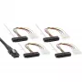 Cabo SAS InLine, Mini SAS SFF-8087/4x SAS SFF-8482+alimentação, disco SAS para controlador 0,75 m
