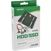 Conjunto de moldura de montagem HDD/SSD InLine com cabo SATA e de alimentação, angular, incl. parafusos