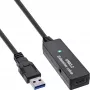 Extensão ativa USB 3.2 Gen.1 InLine, ficha USB-A para conector fêmea USB-C, 5m