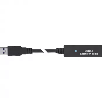 Extensão ativa USB 3.2 Gen.1 InLine, ficha USB-A para conector fêmea USB-C, 5m