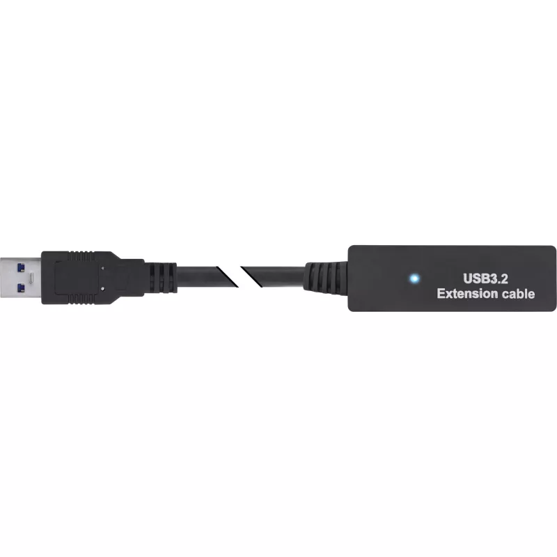 Extensão ativa USB 3.2 Gen.1 InLine, ficha USB-A para conector fêmea USB-C, 5m