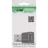 Adaptador USB 3.2 InLine, ficha USB-A para conector fêmea interno USB-E de painel frontal