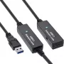 Extensão ativa USB 3.2 Gen.1 InLine, ficha USB-A para conector fêmea USB-C, 10 m