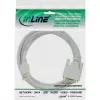 Cabo HDMI para DVI InLine ficha / ficha 18+1 branco dourado 5m