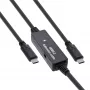 Cabo ativo USB 3.2 Gen.1 InLine, ficha USB-C para ficha USB-C, 15m