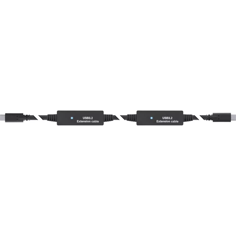 Cabo ativo USB 3.2 Gen.1 InLine, ficha USB-C para ficha USB-C, 15m