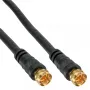 Cabo SAT Premium InLine 69315P 15m com blindagem dupla 2x ficha F preto