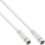 Cabo SAT InLine com blindagem dupla Ultra-Low-Loss 2x ficha F >75 dB branco 7 m