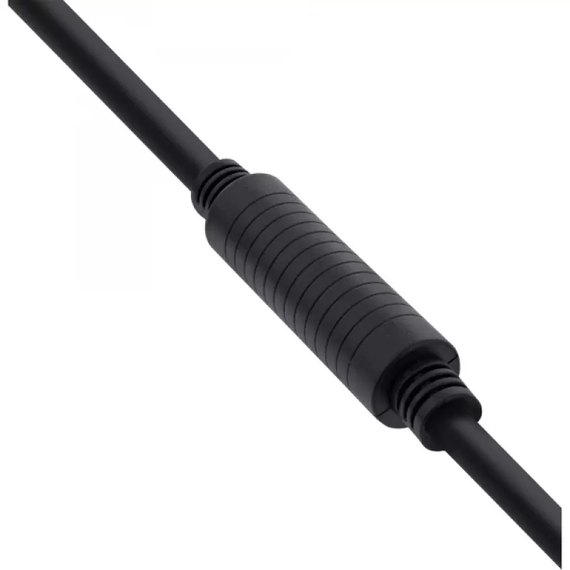 Cabo HDMI High Speed ativo InLine com Ethernet, M/M, preto, contactos dourados, 30 m