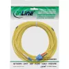 Cabo de fibra ótica duplex InLine LC/SC 9/125µm, OS2, 0,5m