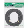 Cabo de antena InLine 2x blindado >85 dB preto 10 m