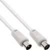 Cabo de antena InLine 2x blindado Ultra-Low-Loss >75dB branco 2m