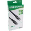 Cabo USB 2.0 InLine, ficha/ficha USB-C, cabo de carregamento rápido 100W, 1m