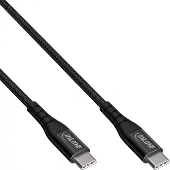 Cabo USB 2.0 InLine, ficha/ficha USB-C, cabo de carregamento rápido 100W, 2m