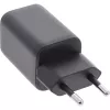 Fonte de alimentação USB InLine, carregador, USB-A + USB Type-C, 33W, PD + QC