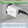 Fonte de alimentação USB InLine, carregador, USB-A + USB Type-C, 33W, PD + QC