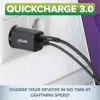 Fonte de alimentação USB InLine, carregador, USB-A + USB Type-C, 33W, PD + QC