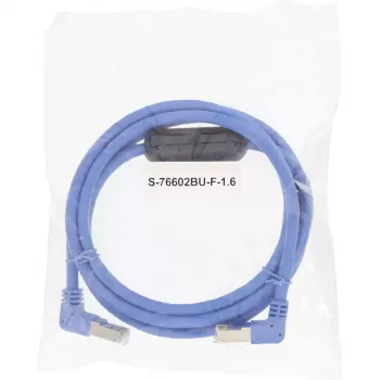 Cabo de rede InLine com ambas as extremidades anguladas para baixo, S/FTP (PiMf), Cat.6, PVC, azul, 1,6 m