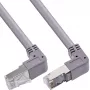Cabo de rede InLine angulado para cima/baixo, S/FTP (PiMf), Cat.6, PVC, cobre, cinzento, 2,67m
