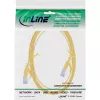 Cabo de rede plano InLine, U/FTP, Cat.6A, amarelo, 0,5 m