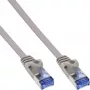 Cabo de rede plano InLine, U/FTP, Cat.6A, cinzento, 3m