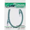 Cabo de rede plano InLine, U/FTP, Cat.6A, verde, 0,5 m