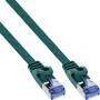 Cabo patch plano InLine, U/FTP, Cat.6A, verde, 3 m