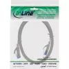 Cabo patch plano InLine, U/FTP, Cat.6A, cinzento, 2 m
