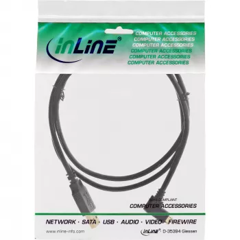 Cabo Micro-USB 2.0 InLine USB Type-A macho / Micro-B macho, angular, preto, 1,5 m