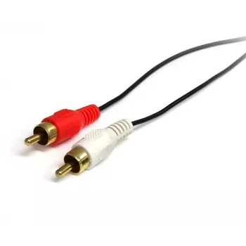StarTech.com Cabo de áudio estéreo 0,92 m – ficha jack 3,5 mm para 2 fichas RCA macho