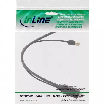 Cabo conversor InLine HDMI macho para DisplayPort fêmea, 4K, preto/dourado, 0,3 m