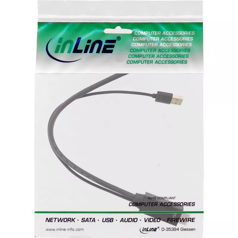 Cabo conversor InLine HDMI macho para DisplayPort fêmea, 4K, preto/dourado, 0,3 m