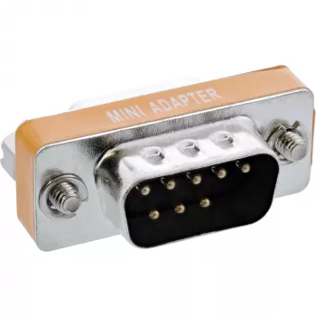 Adaptador null modem InLine DB9 macho / fêmea