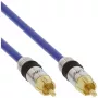 Cabo de áudio RCA InLine Premium 1x RCA macho/macho banhado a ouro 3 m