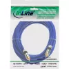 Cabo de áudio RCA InLine Premium 1x RCA macho/macho banhado a ouro 5 m