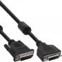 Cabo DVI-D InLine 24+1 M/F, Dual Link, 2 núcleos de ferrite, 2 m