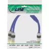 Cabo em Y RCA InLine Premium 1x RCA fêmea / 2x RCA macho banhado a ouro 0,25 m