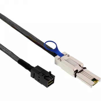 Cabo Mini SAS HD InLine SFF-8643 para SFF-8088 1 m