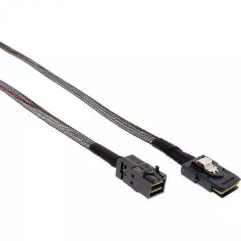 Cabo Mini SAS HD InLine SFF-8643 para SFF-8087 com Sideband 1 m