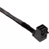 Cabo Mini SAS HD InLine, SFF-8643 angular para 4x SFF-8482 + alimentação, 1 m