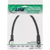 Cabo de rede SF/UTP Cat.5e InLine preto 0,5 m