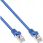 Cabo de rede SF/UTP Cat.5e InLine azul 0,5 m