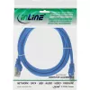 Cabo de rede SF/UTP Cat.5e InLine azul 0,5 m