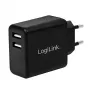 Carregador de interior LogiLink PA0210 universal preto