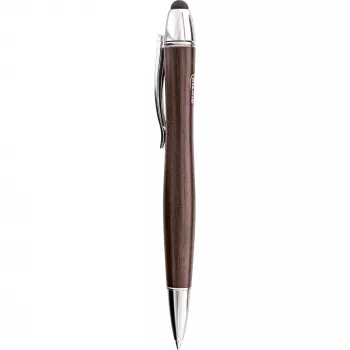 InLine woodpen, stylus para touchpad + esferográfica, nogueira/metal