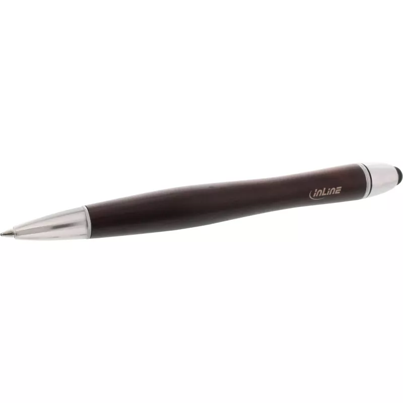 InLine woodpen, stylus para touchpad + esferográfica, nogueira/metal